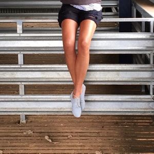 Hobes light grey/blue suede travel shoes. Size 40, fits like a 9.